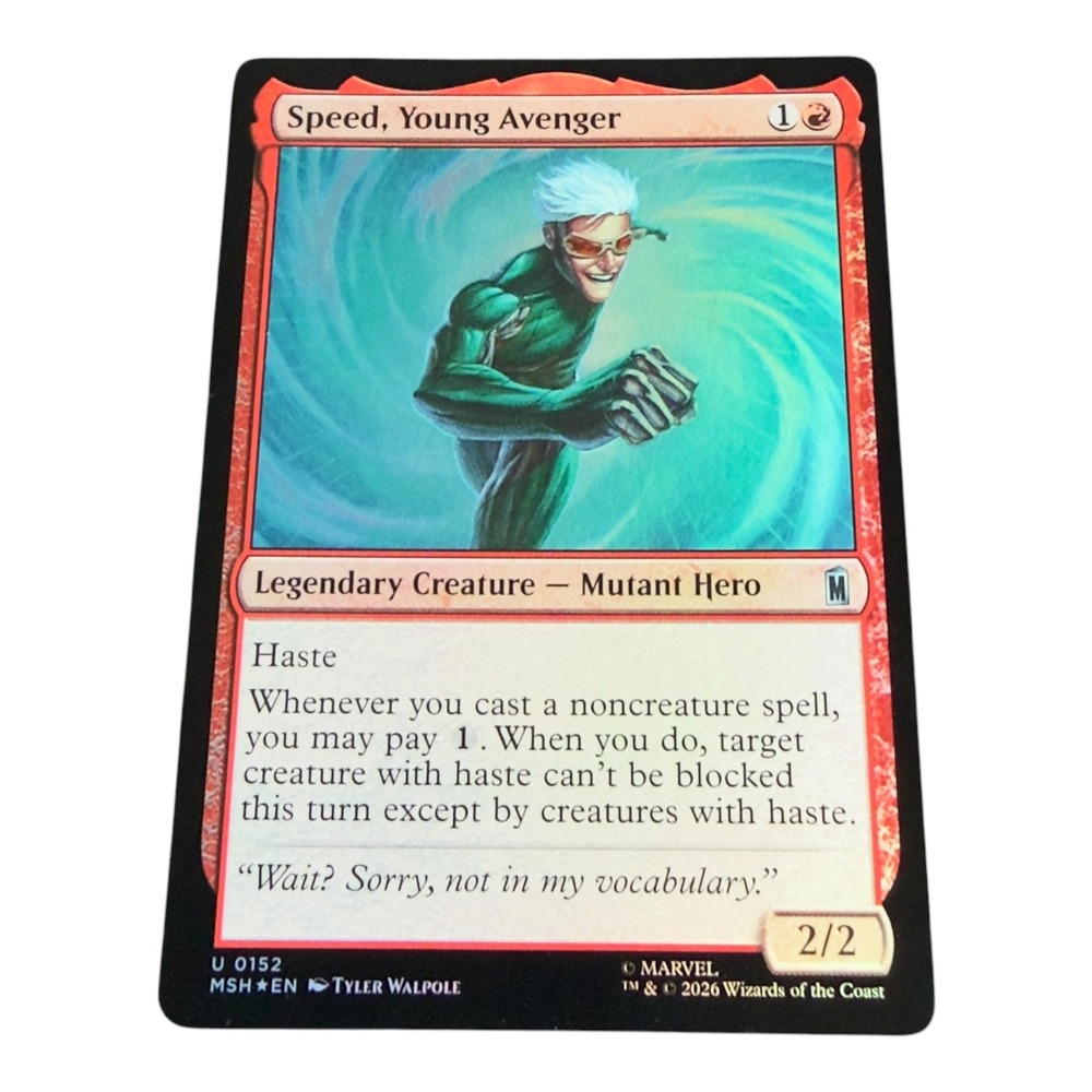 Magic The Gathering Speed Young Avenger 0152 Marvel Secret Lair Foil MTG Card